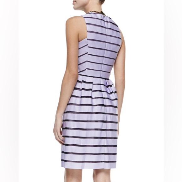 Lela Rose Striped Dress, Lavender NWOT - Picture 2 of 4